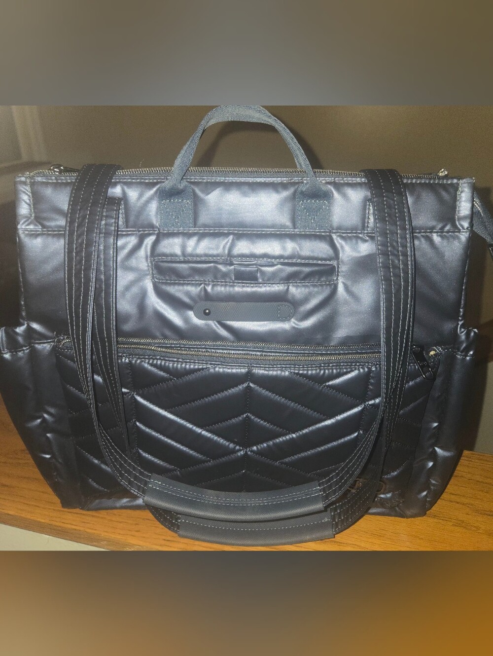 New! Lug Quilted Tote Bag With RFID & Charm Bar- Soprano